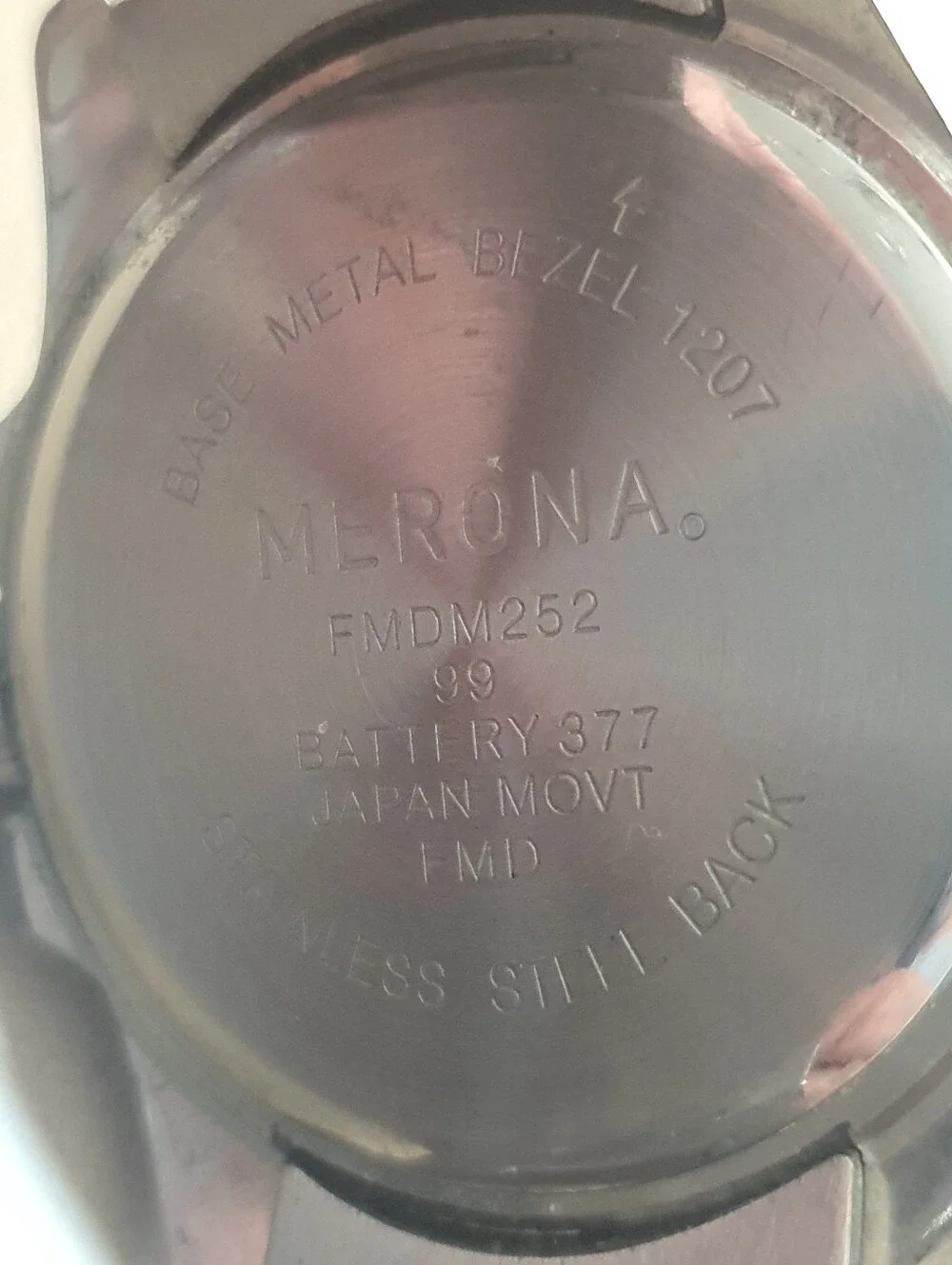 10/$20 Merona Silver/Blue Stainless Steel Diver Style Men's Watch w/Extra Links